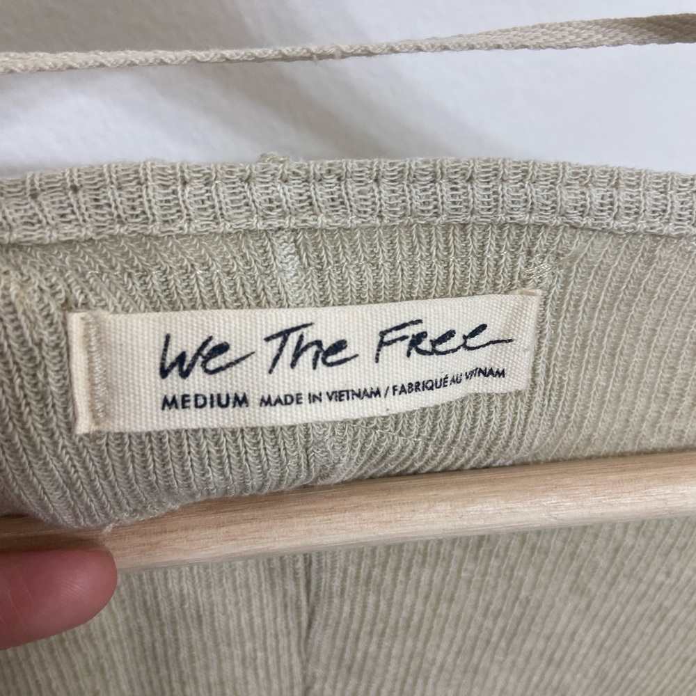 We The Free by Free People Beige Thermal Long Sleeve Top - Picture 3 of 7